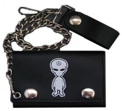 Alien Leather Wallet ***DOES NOT COME WITH CHAIN***