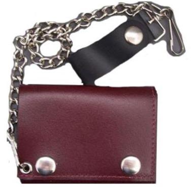 Red Leather Wallet **DOES NOT COME WITH CHAIN**