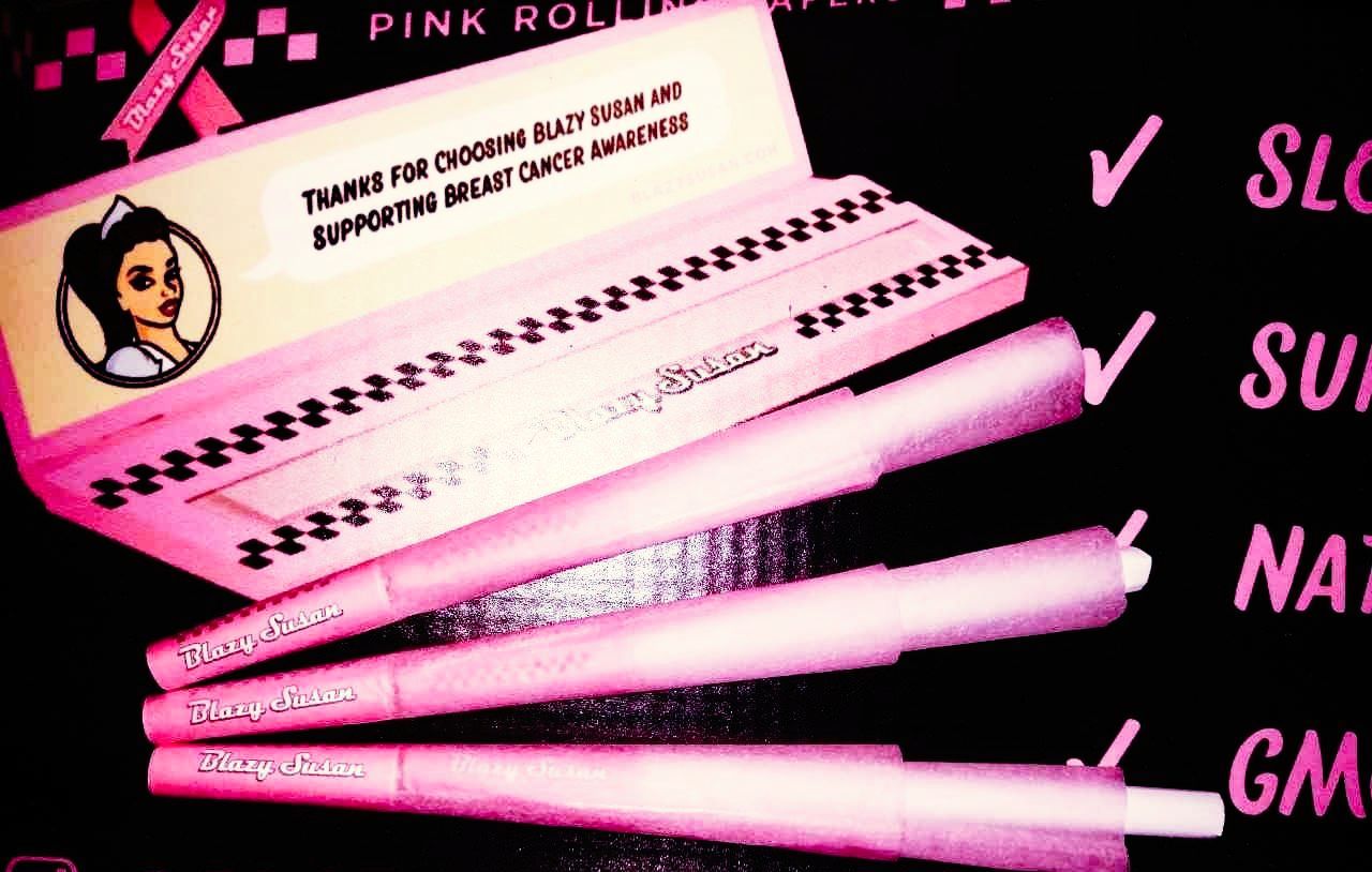 Blazy Susan 1 1/4 Pink Cones