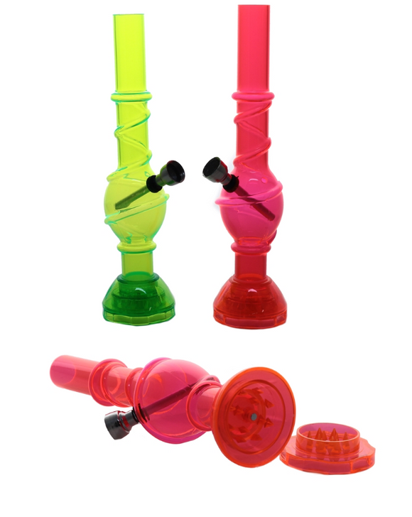 Acrylic Waterpipe Grinder Combo