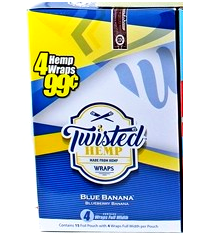 Twisted Blunt Wraps - Blue Banana