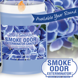Smoke Odor Exterminator Candle 13oz Blue Serenity