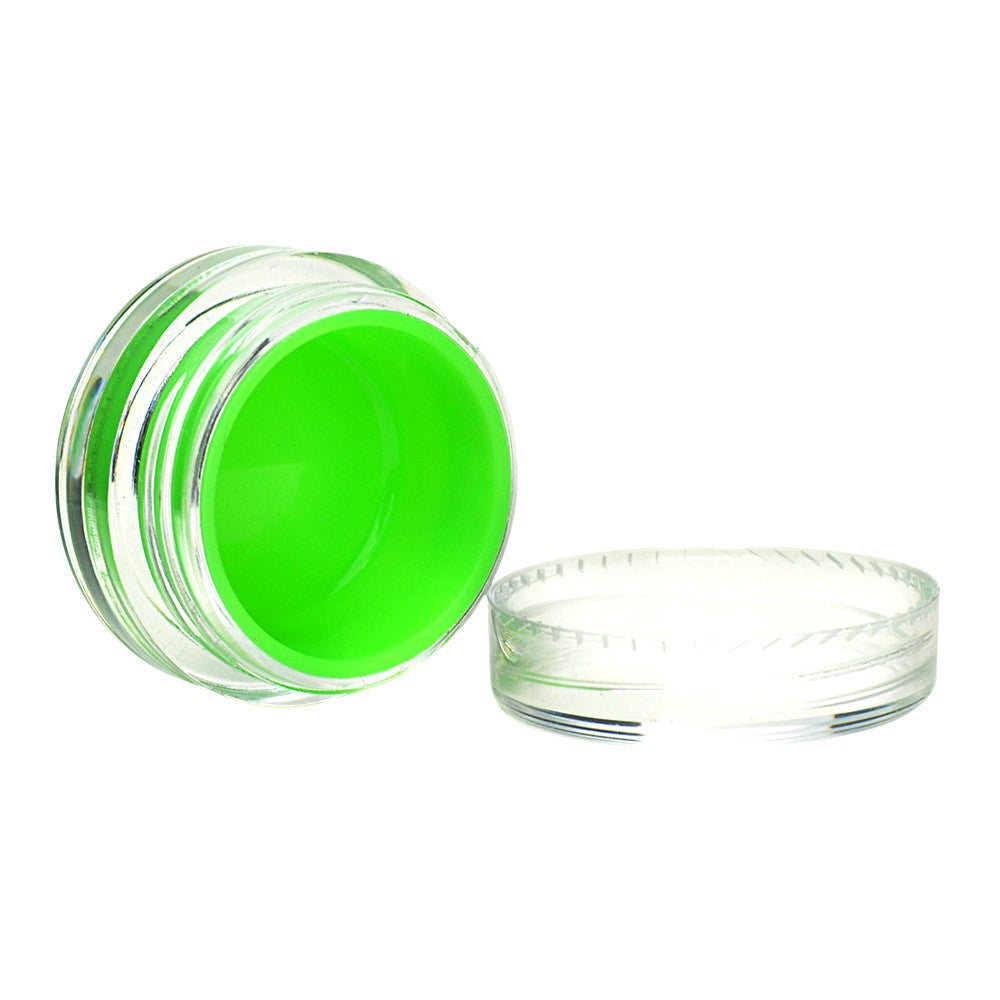 1" Plastic Screw Top Silicone Lined Container