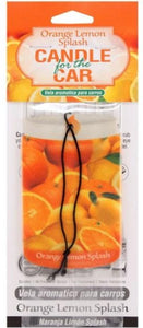 Candle for the Car Air Freshener - Orange Lemon Splash