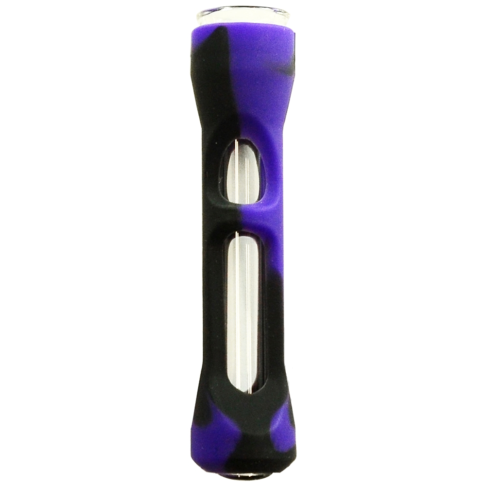 Glass Chillum w/ Silicone Cover