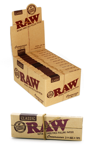 Raw Connoisseur Paper 1 1/4 + Tips