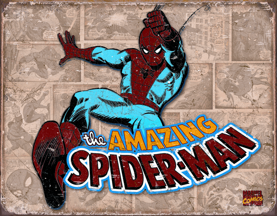 Spiderman Retro Panels