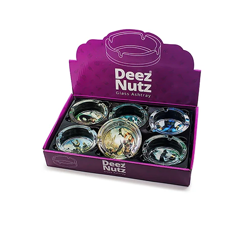 DEEZ NUTS GLASS ASHTRAY (6CT)