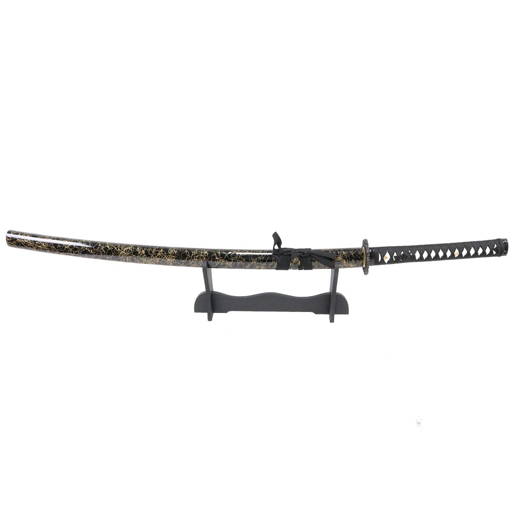 Defender-Xtreme 41" Samurai Katana Sword Collectible Handmade Swords Blk & Gold