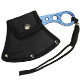 Defender-Xtreme 7" Blue Color Throwing Hunting Tactical Axe Stainless Steel