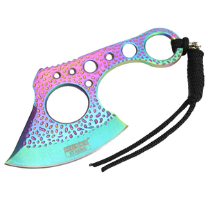 Defender-Xtreme 7" Titanium Coating Throwing Hunting Axe Knife Stainless Steel