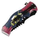 Defender-Xtreme 8.5" 20'S Street Car Spring Assisted Folding Knife Stainless Steel