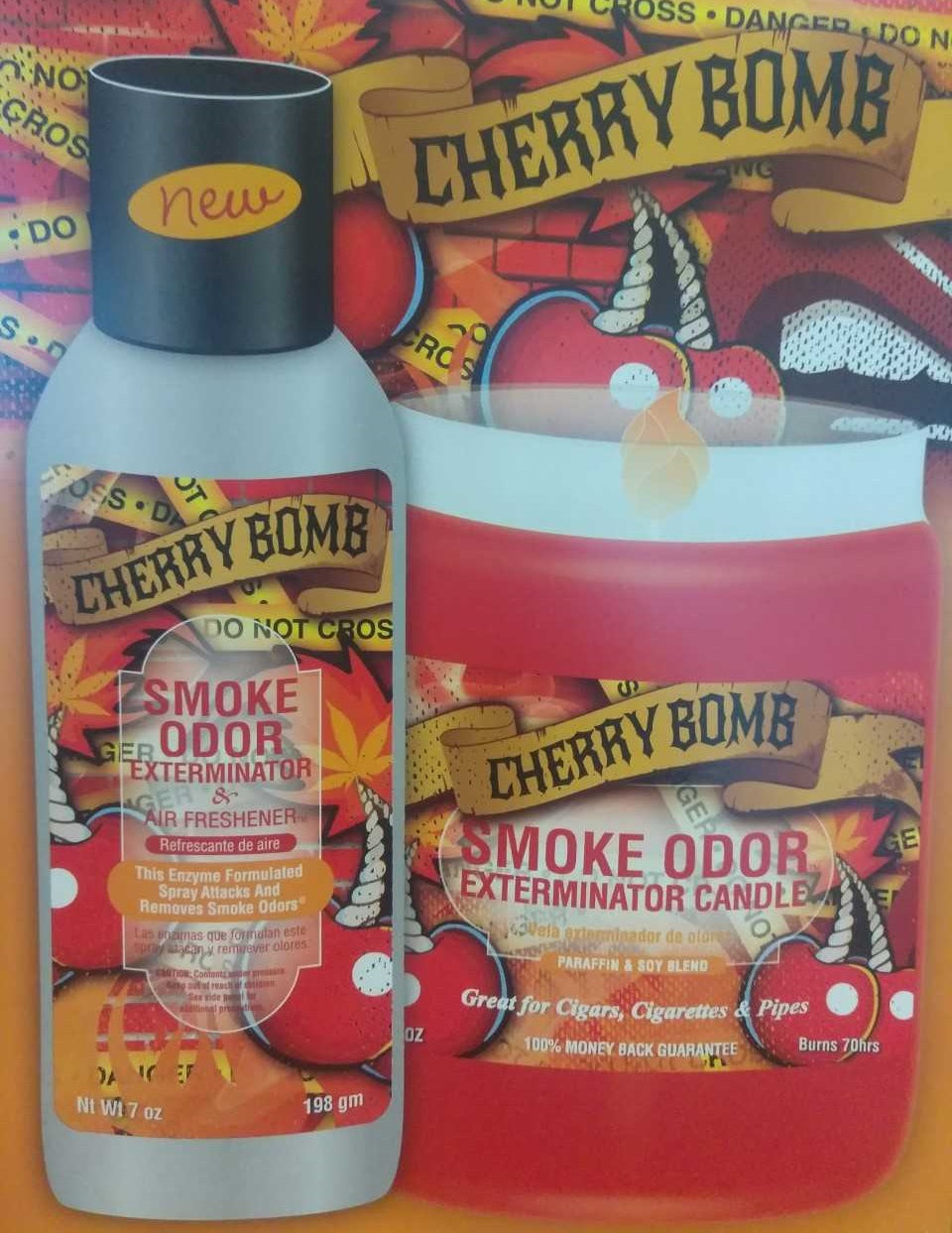 Smoke Odor Exterminator Candle 13oz Cherry Bomb