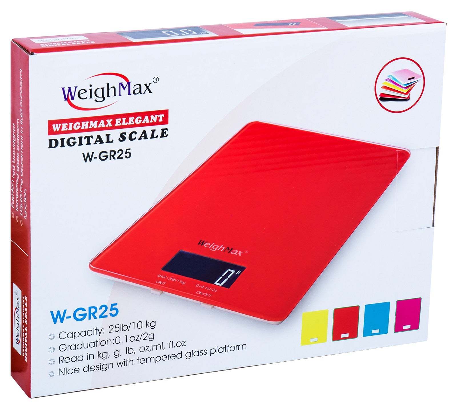W-GR25 Red 25 Pound Weighmax Scale