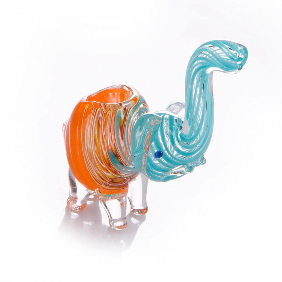 Elephant Figurine Glass Pipe