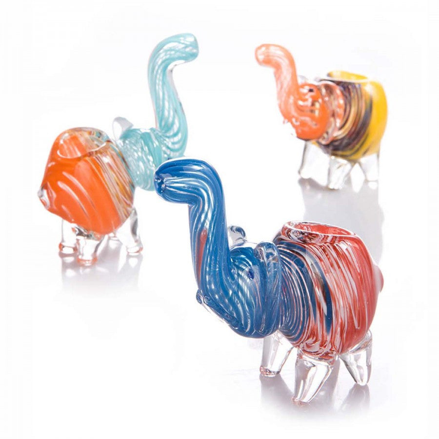 Elephant Figurine Glass Pipe