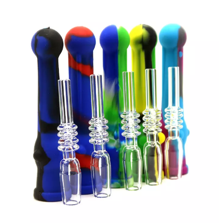 Silicone Nectar Collector w/ Quartz Nail