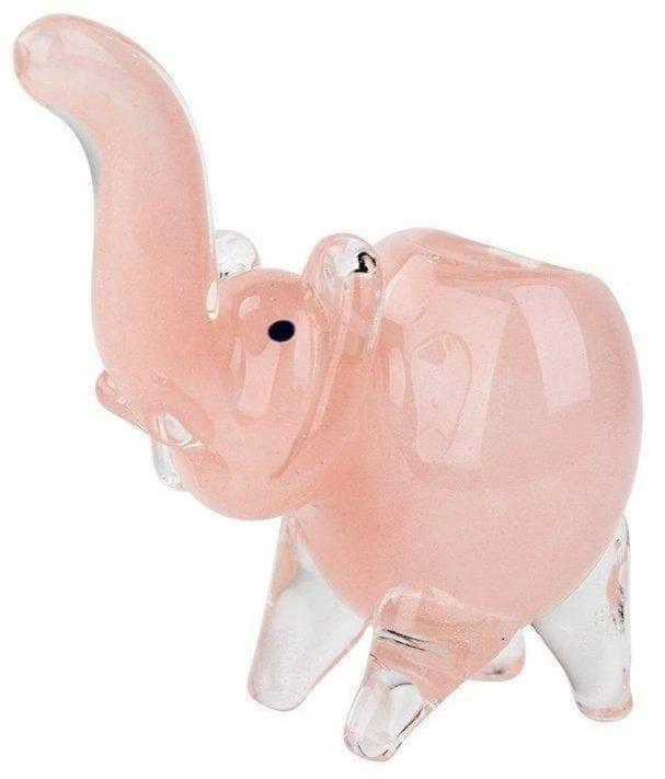 Frit Elephant Figurine Glass Pipe