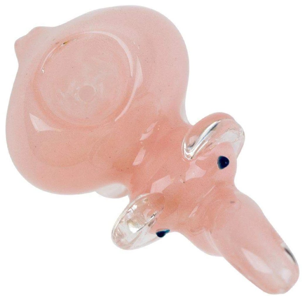 Frit Elephant Figurine Glass Pipe