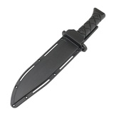 Hunt-Down 14.5" Tactical Hunting Knife ABS Handle 3CR13 Stainless Steel All Black