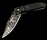 Black Twirl Blade Knife