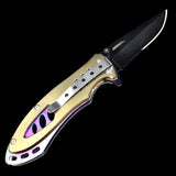 Olive Green Iridescent Knife