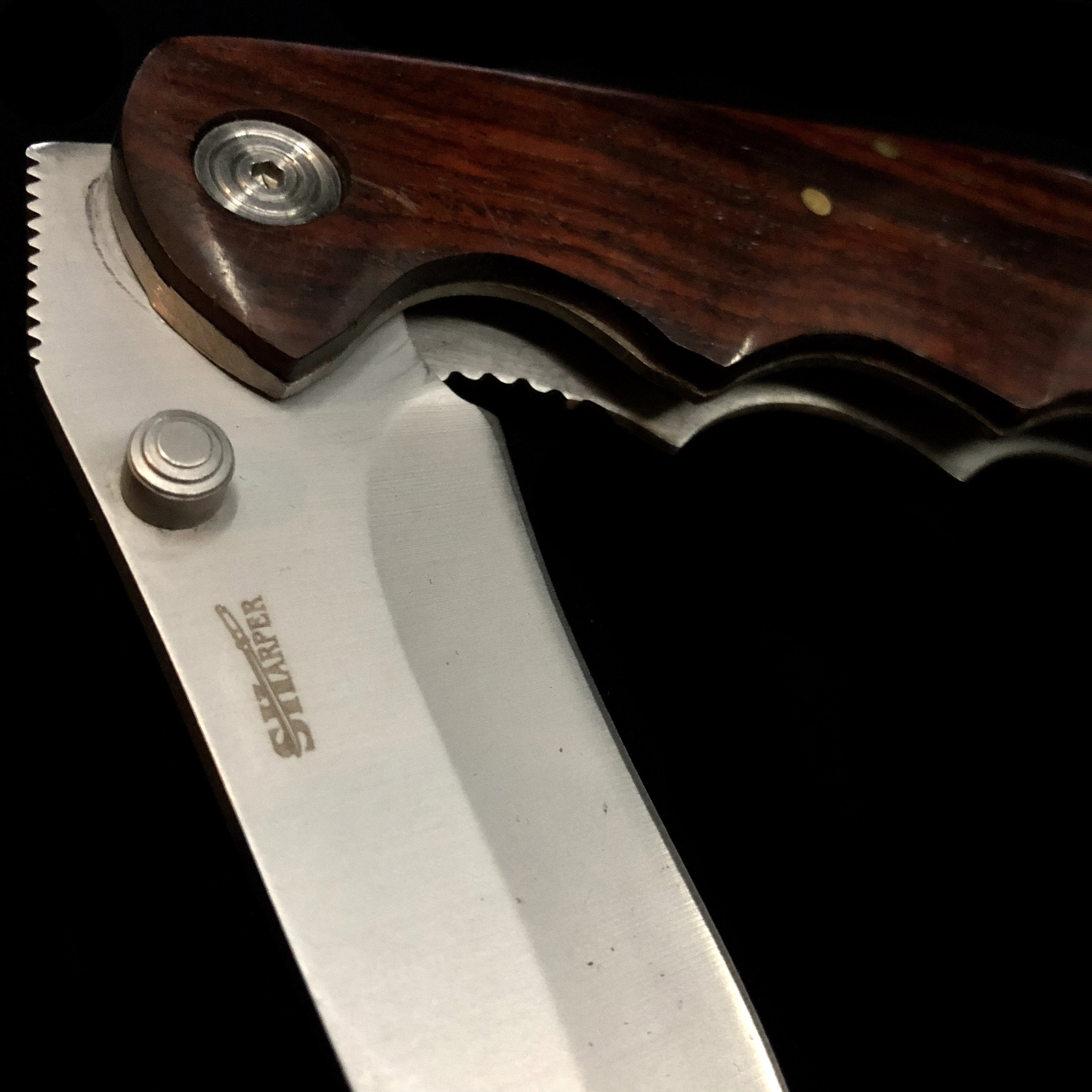 Comfort Grip Wood Handle Knife