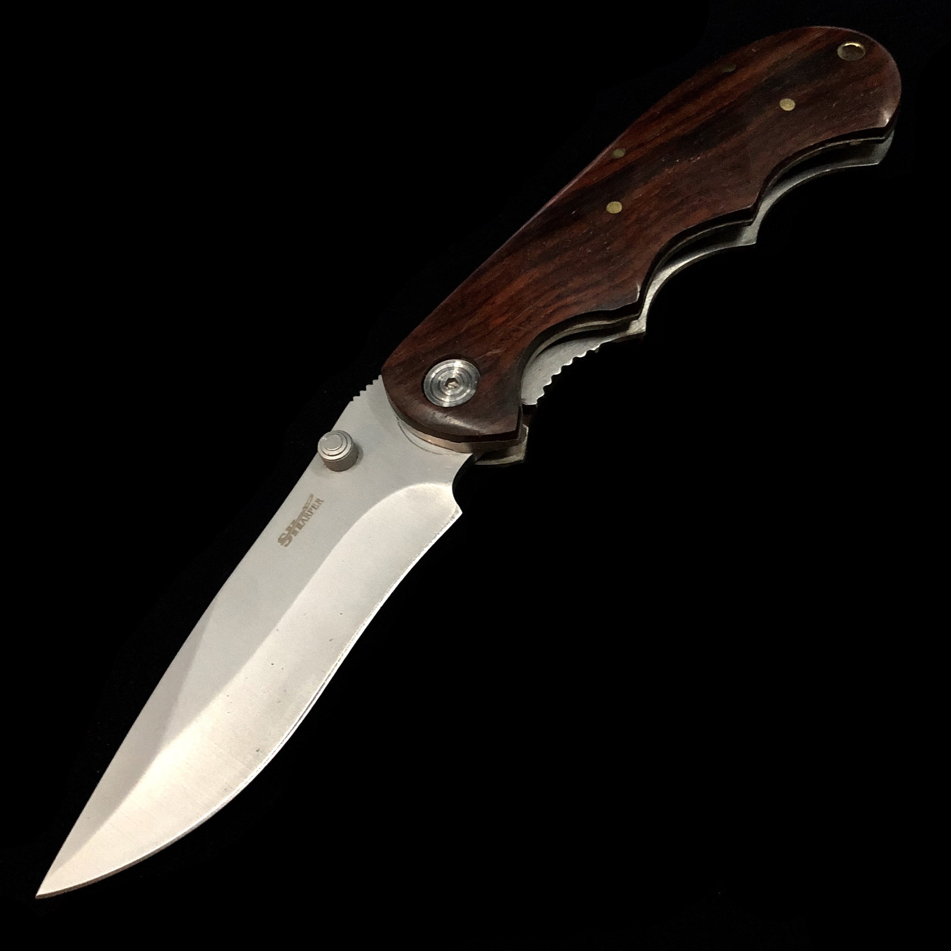 Comfort Grip Wood Handle Knife