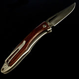 Mahogany Wood Grip Handle Knife