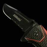 Carbon Fiber Black Contrast Print Knife