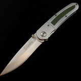 Green Rubber Grip Knife