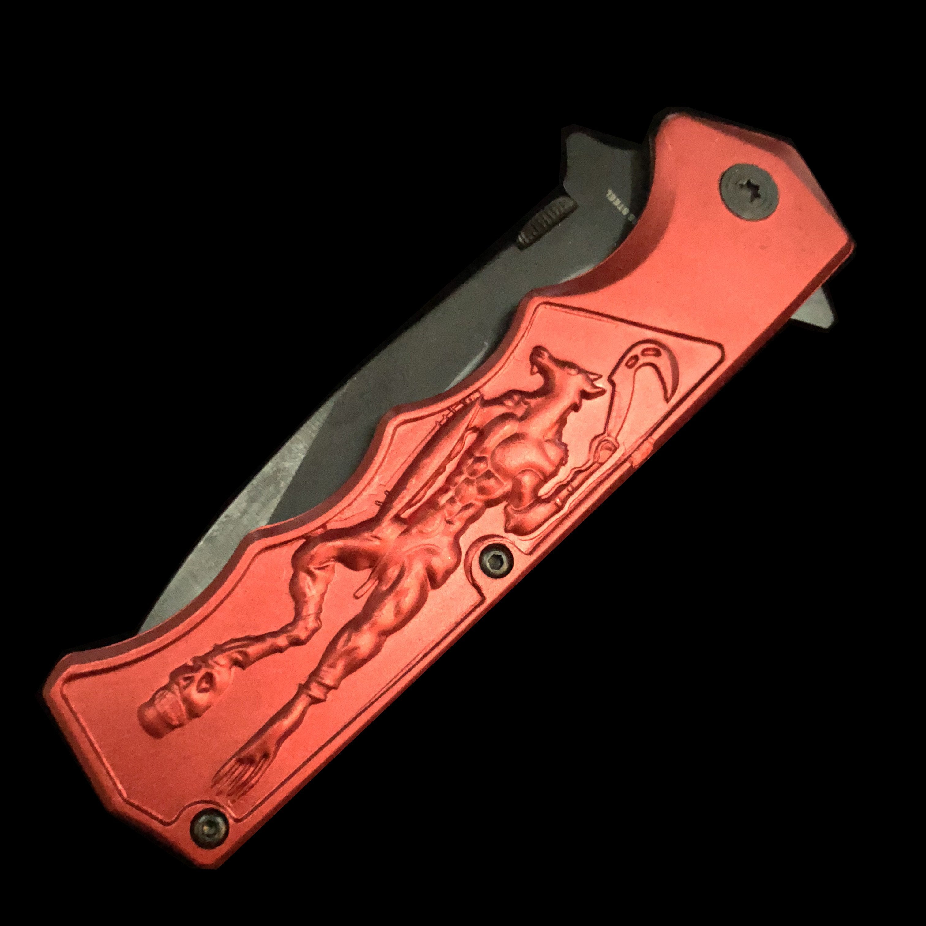 Red Mythical Creature Knife