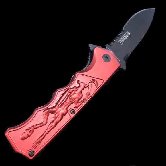 Red Mythical Creature Knife
