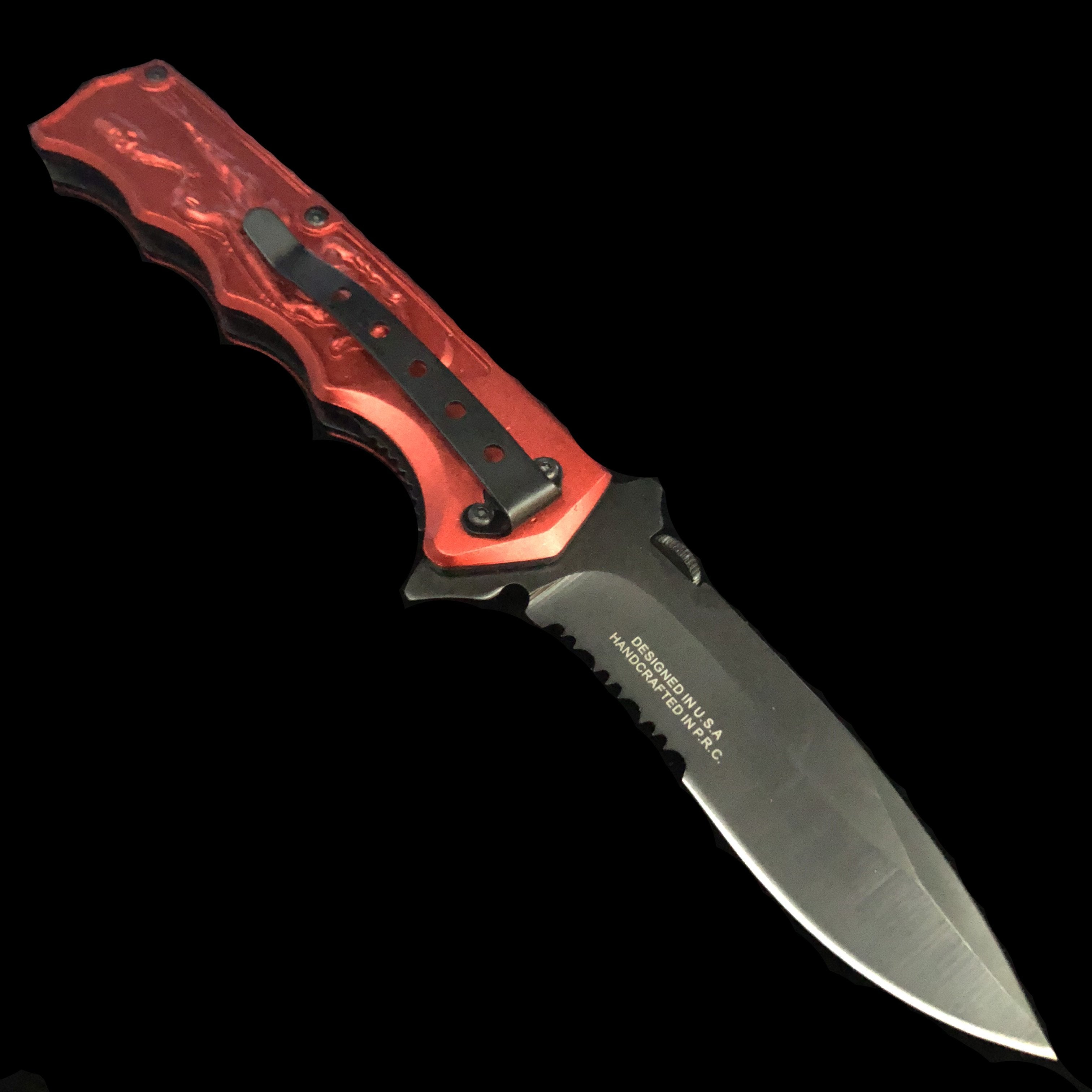 Red Mythical Creature Knife