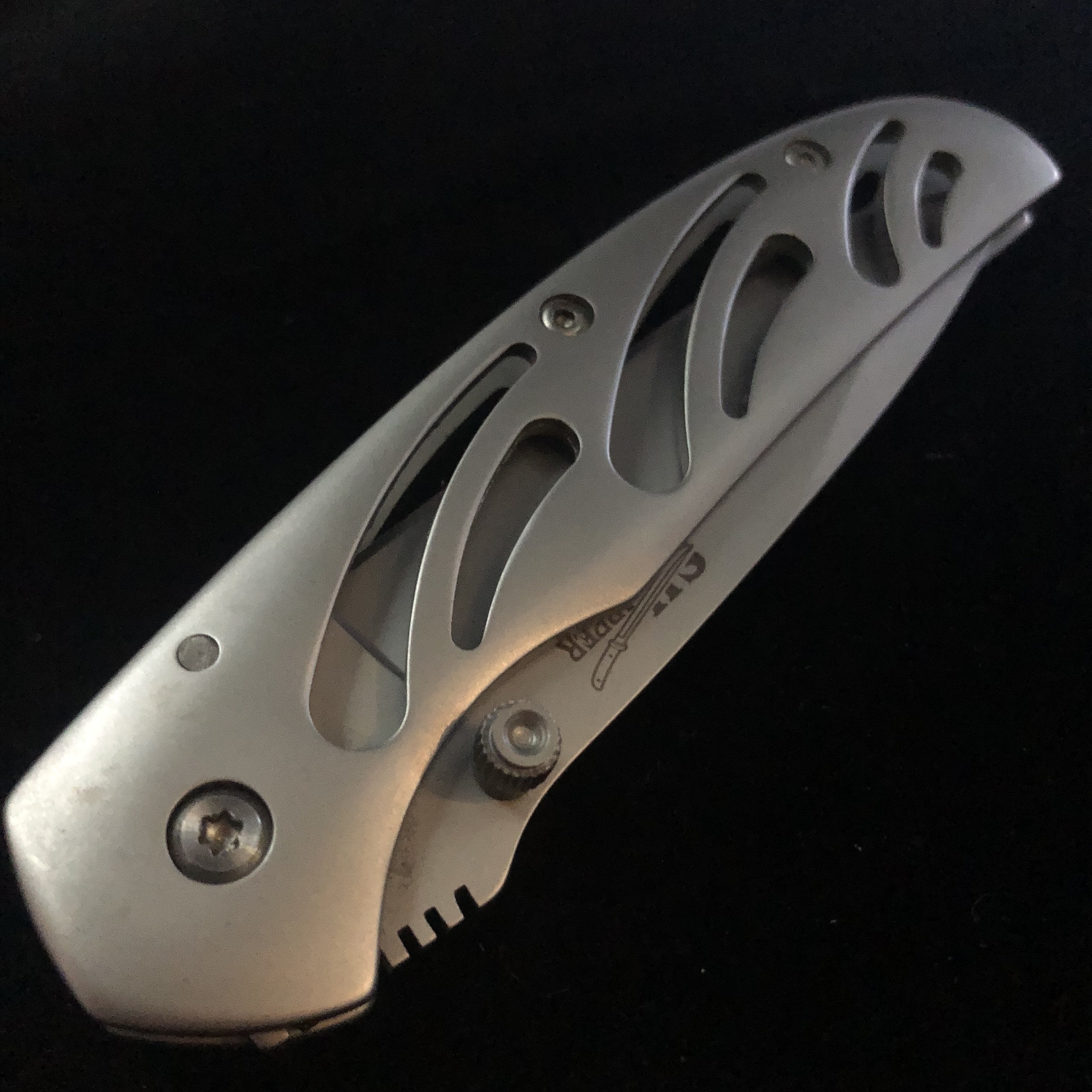 Silver Slitted Knife