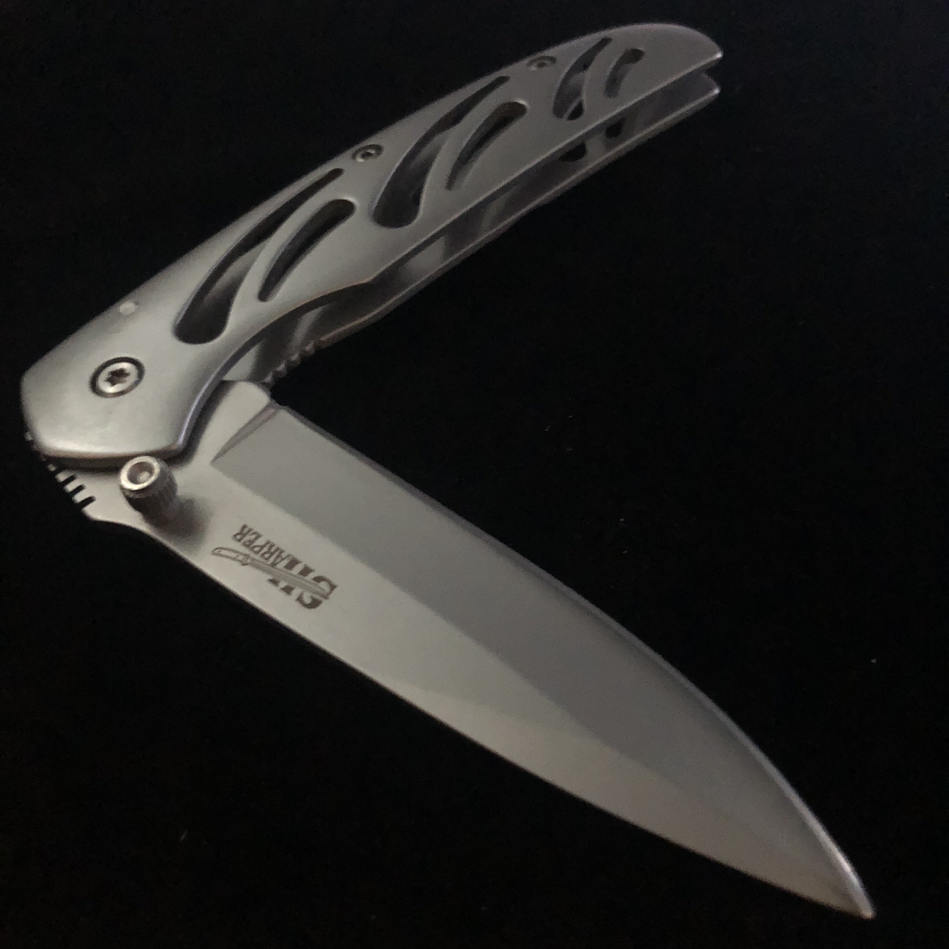 Silver Slitted Knife