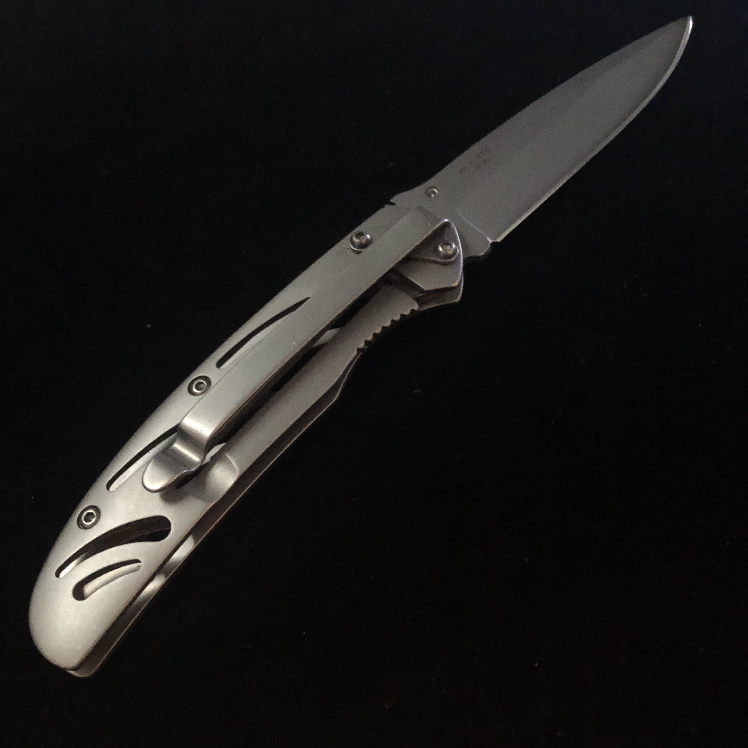 Silver Slitted Knife