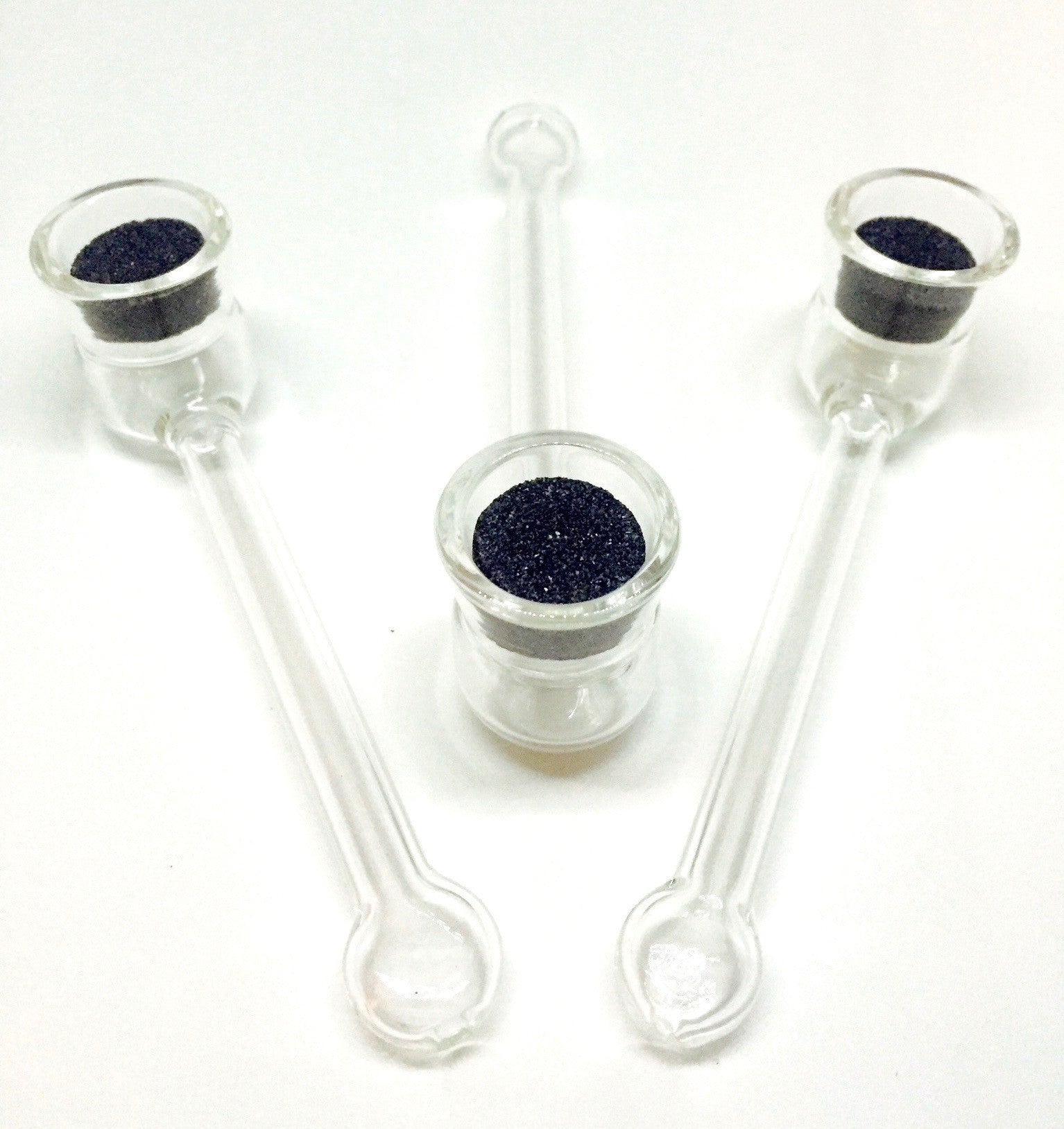 Glass Pipe w/ Stone Top (set of 3)