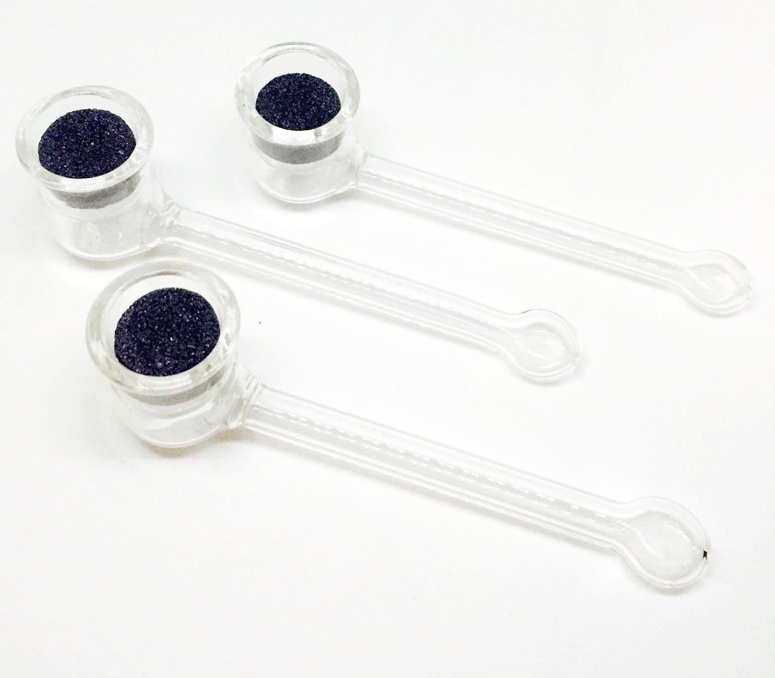 Glass Pipe w/ Stone Top (set of 3)