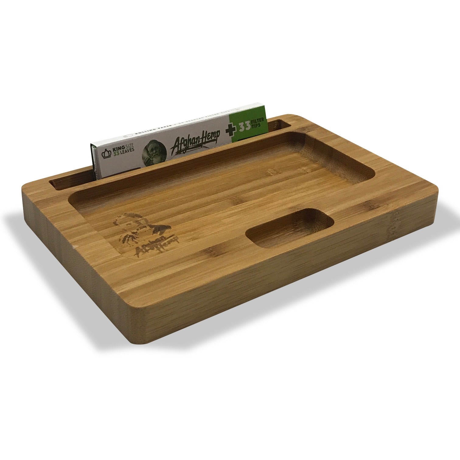 Afghan Hemp Wooden Rolling Tray