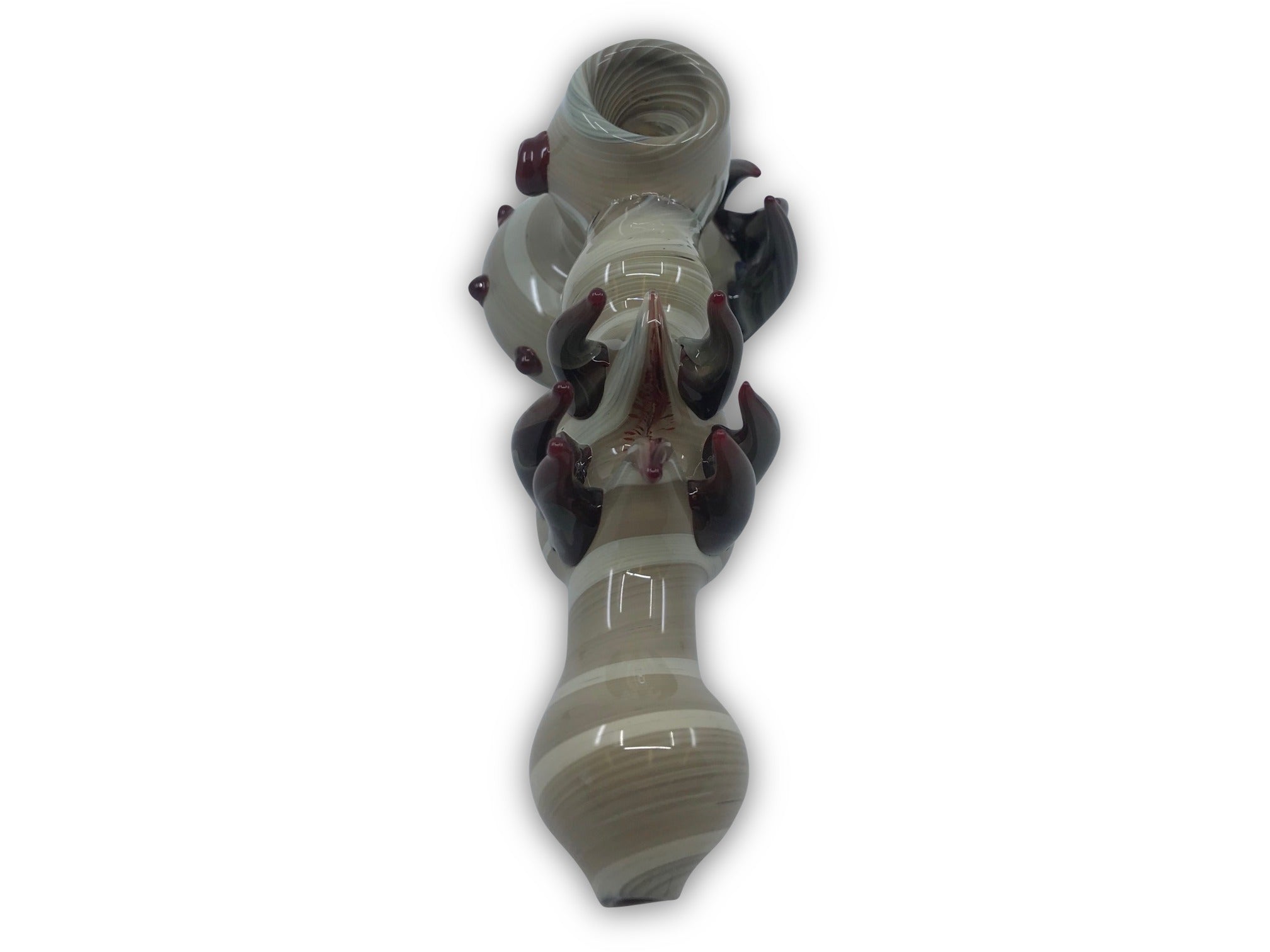 7" Spiked Belly Glass Bubbler