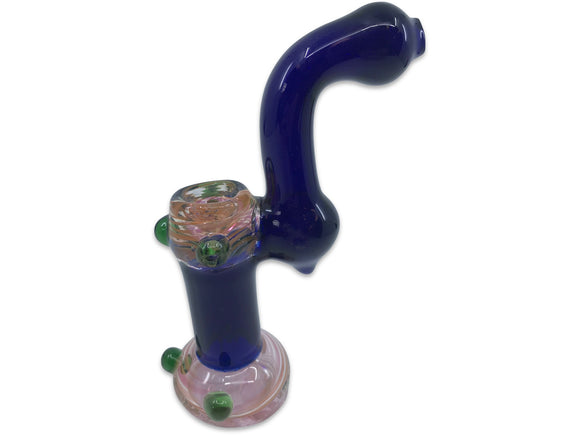Glow in the Dark Accents Glass Bubbler