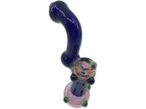 Glow in the Dark Accents Glass Bubbler