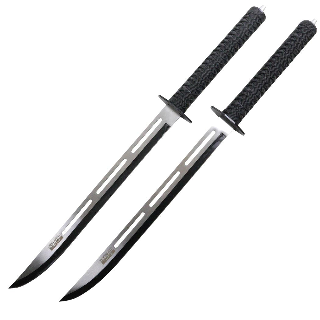 27" Fulltang Sword Two Tone Blade Two Sword Set