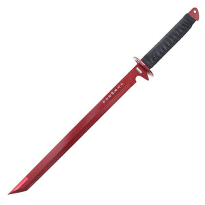 27"  Stainless Steel Red Blade Sword with Sheath