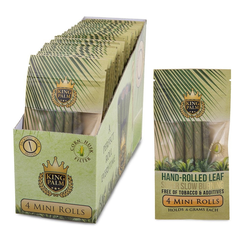 King Palm Super Slow Burning Wraps - 4 Mini Rolls - (24ct)