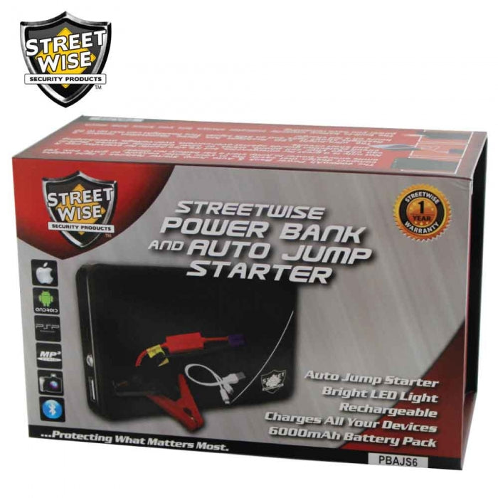 Streetwise 6k mAh Power Bank & Auto Jump Starter