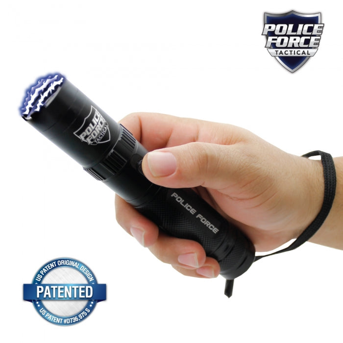 Black Police Force 9,200,000 Tactical Stun Flashlight