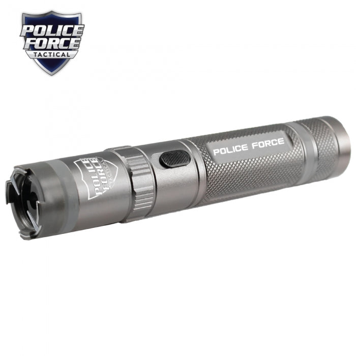 Gun Metal Police Force 9,200,000 Tactical Stun Flashlight