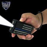 Police Force 9,100,000* Blue Line Stun Gun and Paracord Bracelet